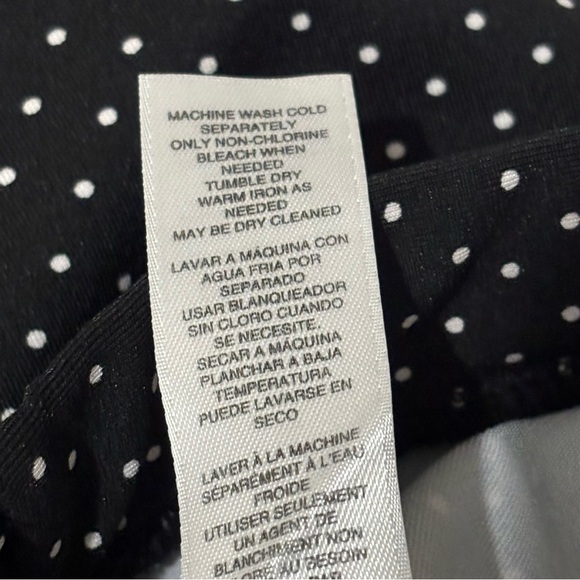 Chico’s Cropped Black Polka Dot Pants/Leggings Size 3 US XL - Picture 12 of 13